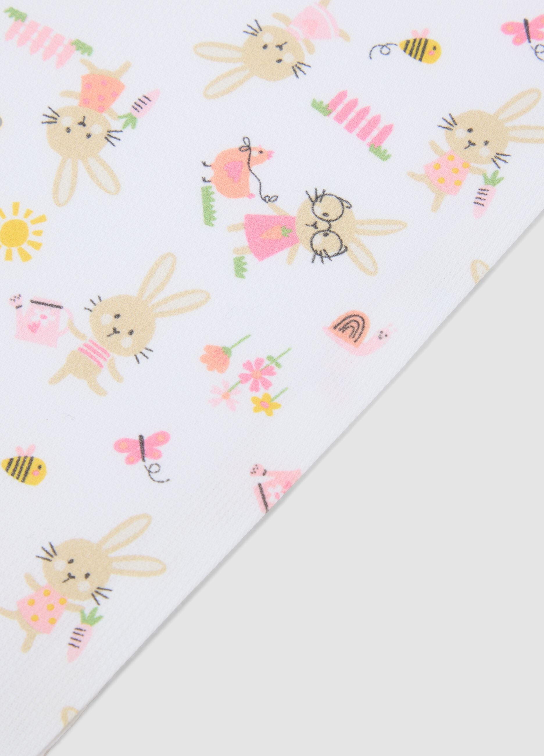 Multi-coloured pure cotton crib sheet set for baby girls