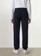 Navy organic cotton joggers with drawstring for boys_2