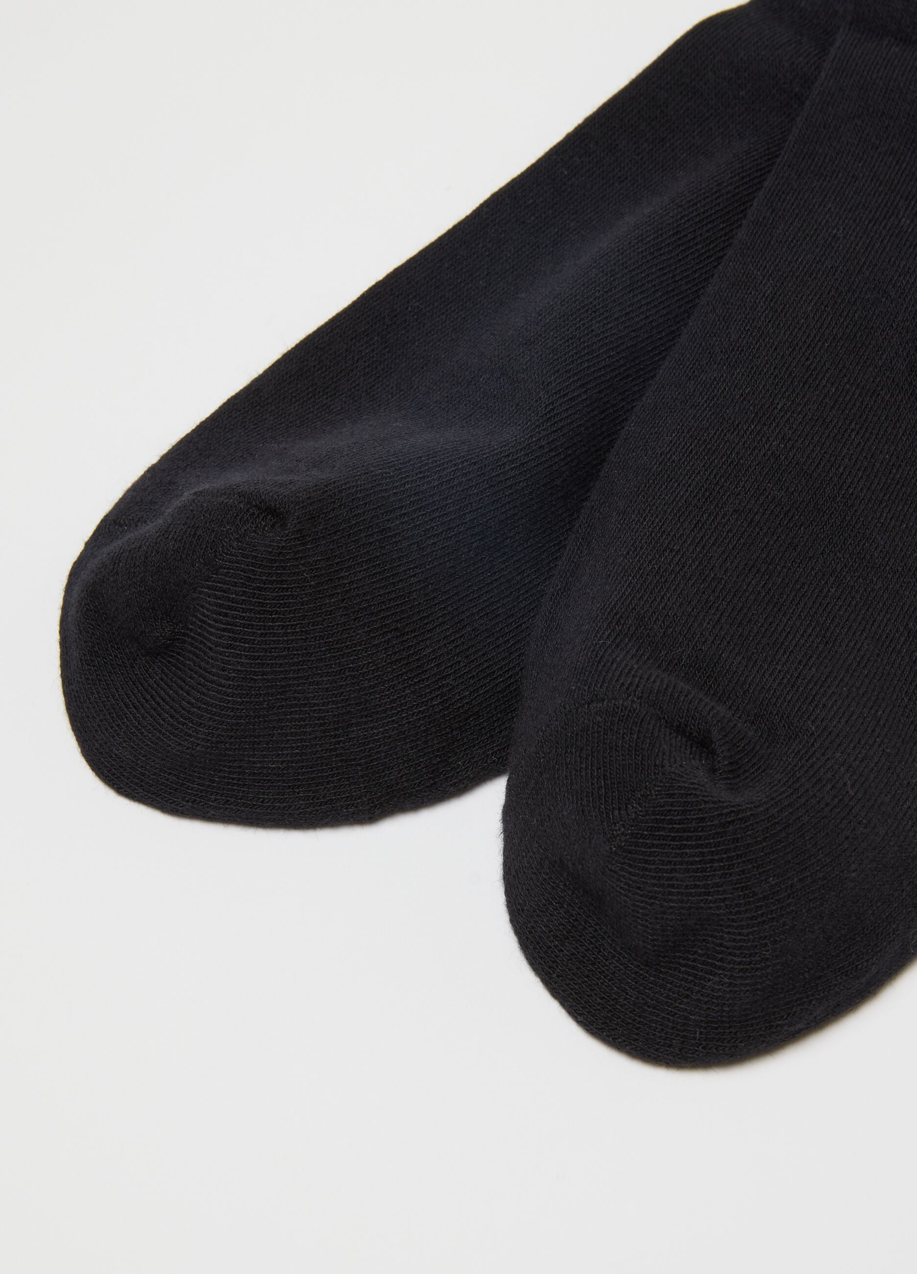 Multipack of regular fit black cotton blend socks