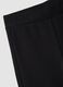Girls' black flared leggings in stretch organic cotton_4