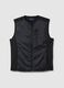 Black Sleeveless Padded Jacket Regular Fit_4