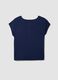 Blue pure viscose V-neck T-shirt, regular fit_6