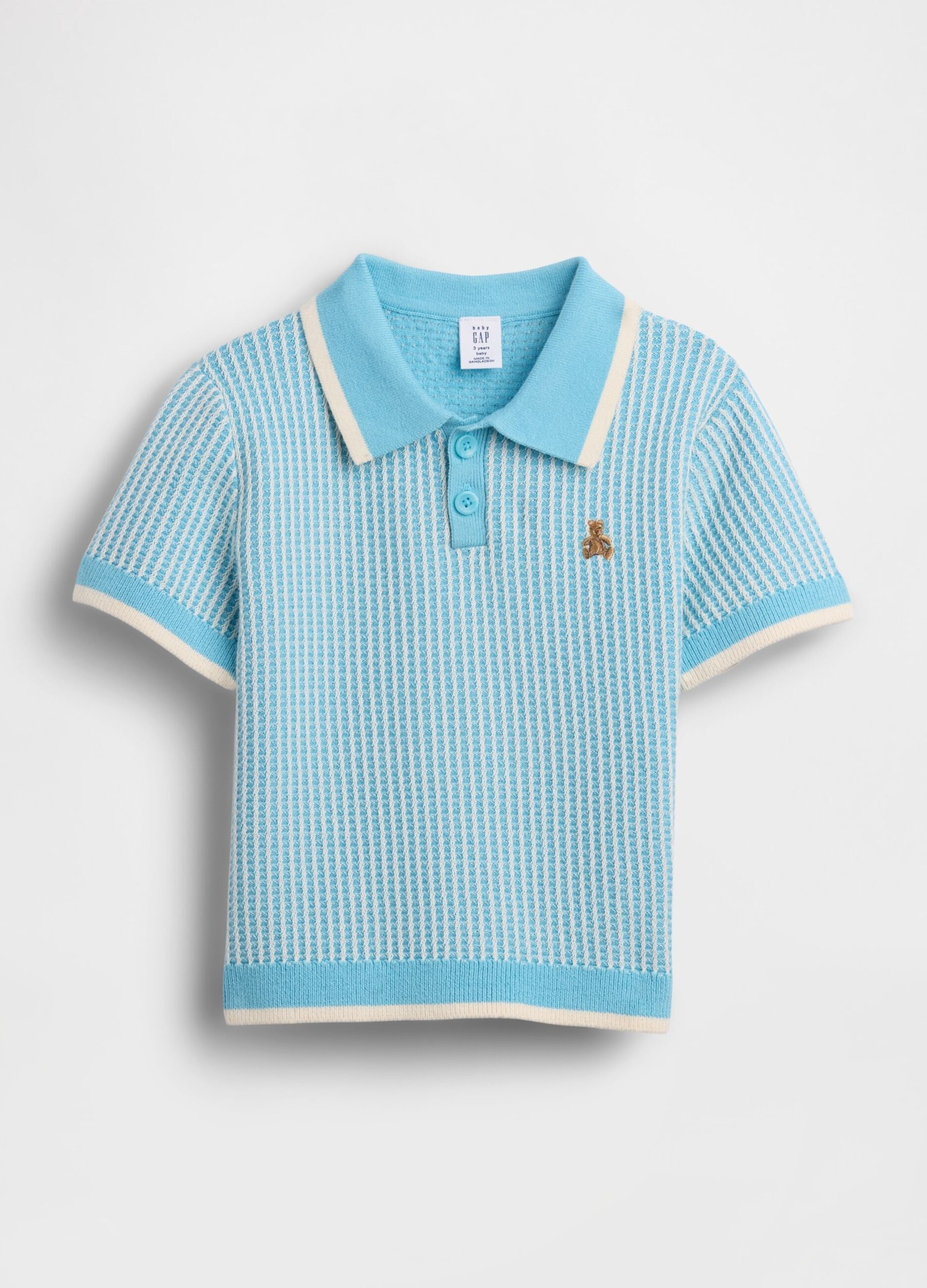Short-sleeve pure cotton polo shirt