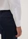 White regular-fit pure cotton shirt with cutaway collar_2
