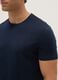 Regular Fit Round Neck Blue Pure Cotton T-shirt_3