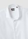 White pure compact cotton shirt with classic collar, regular fit_2