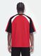 Red pure cotton T-shirt with front print, relaxed fit_3