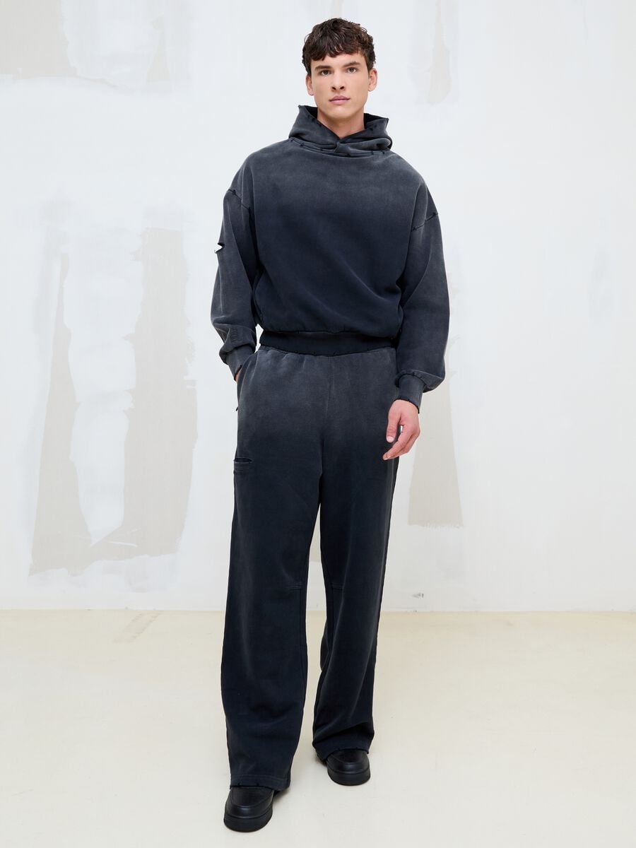 Sunfaded Black Sweatpants_0