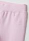 Set felpa pantalone rosa da bimba in cotone elasticizzato regular fit_3