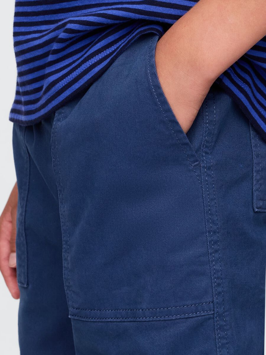 Children's blue long trousers_3