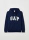 French terry full-zip hoodie with logo patch_1