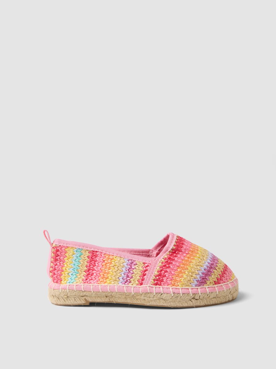 Girls&rsquo; multicolour woven espadrilles_0