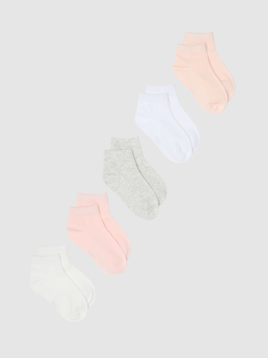 Multicolour Short Sock Multipack for Girls in Elasticated Cotton_0