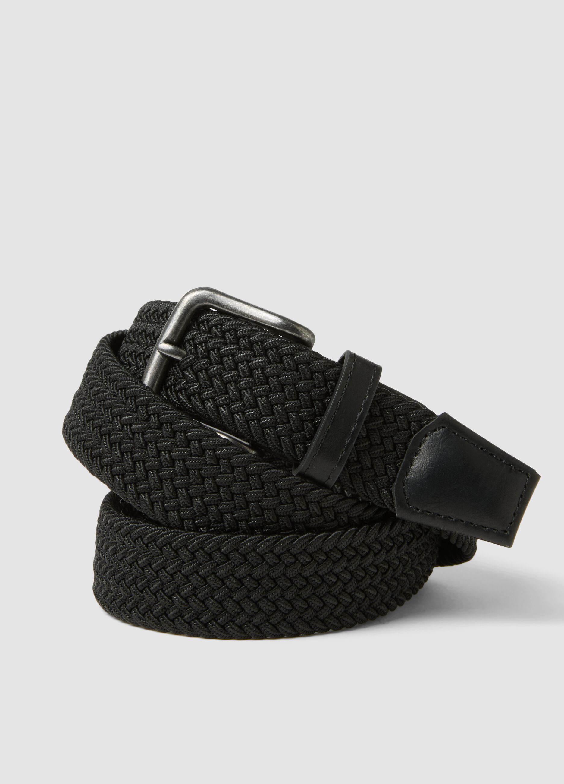 Black woven belt