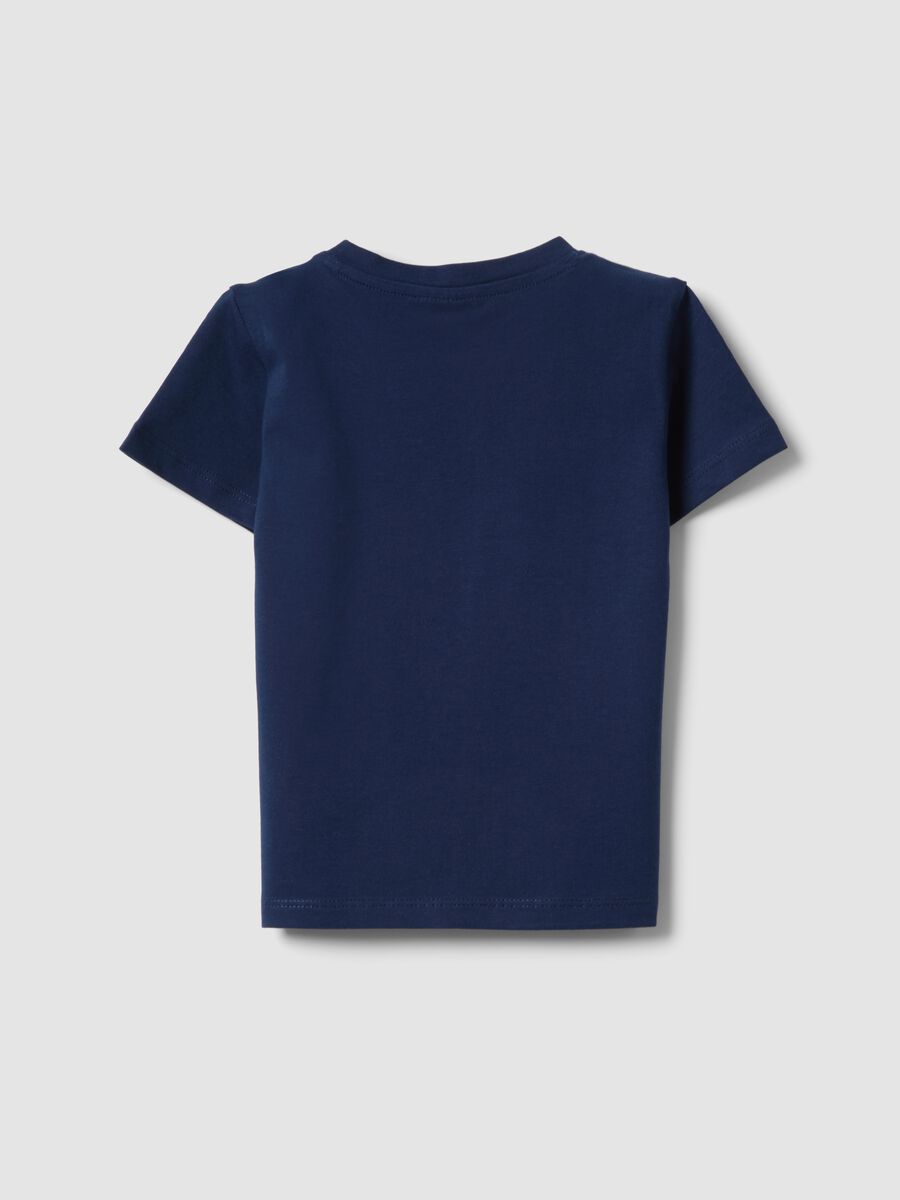 Blue pure cotton boys&rsquo; regular-fit T-shirt with nautical print_1