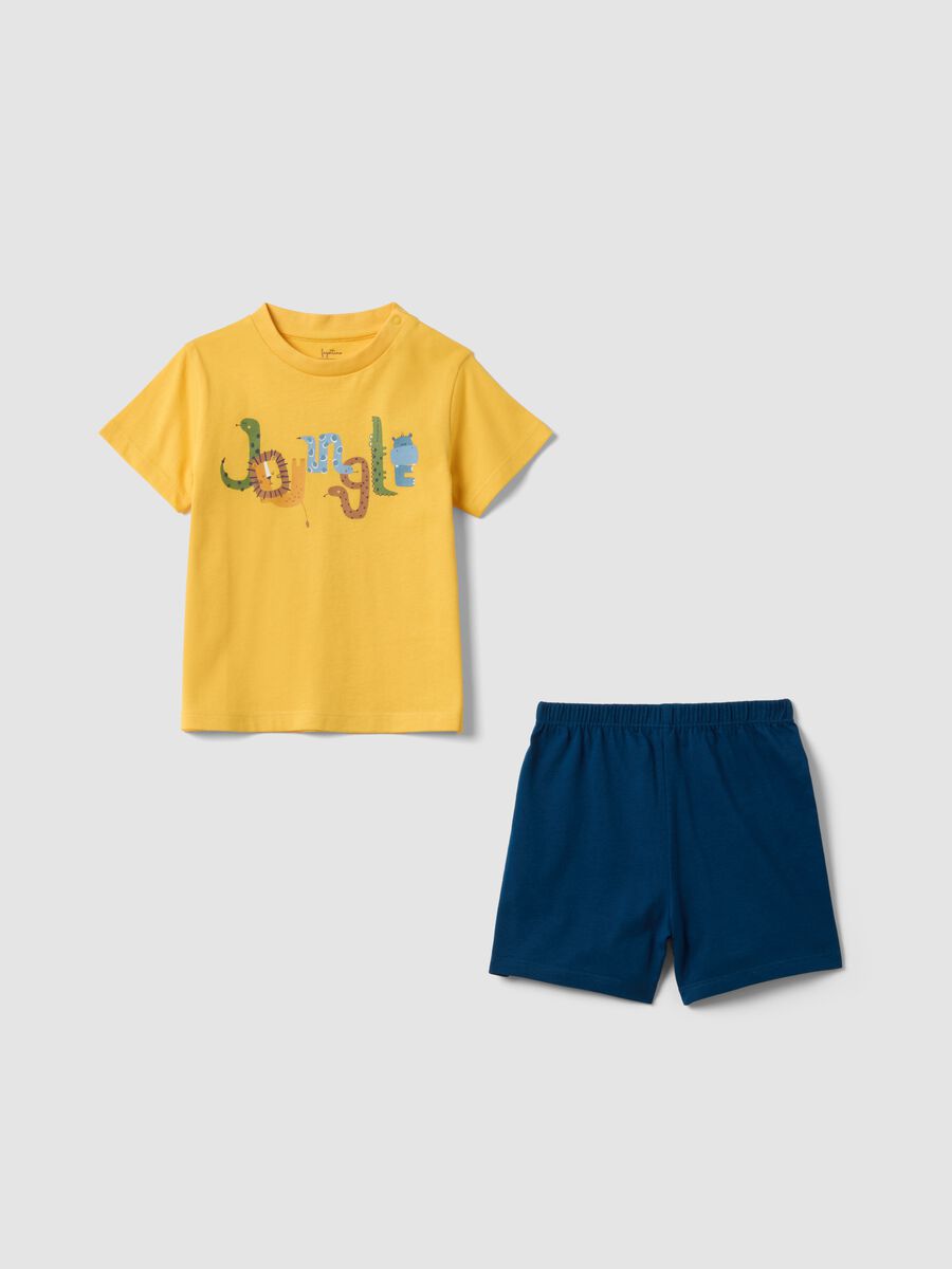 Multicolour pure cotton newborn pyjamas - regular fit with print_0