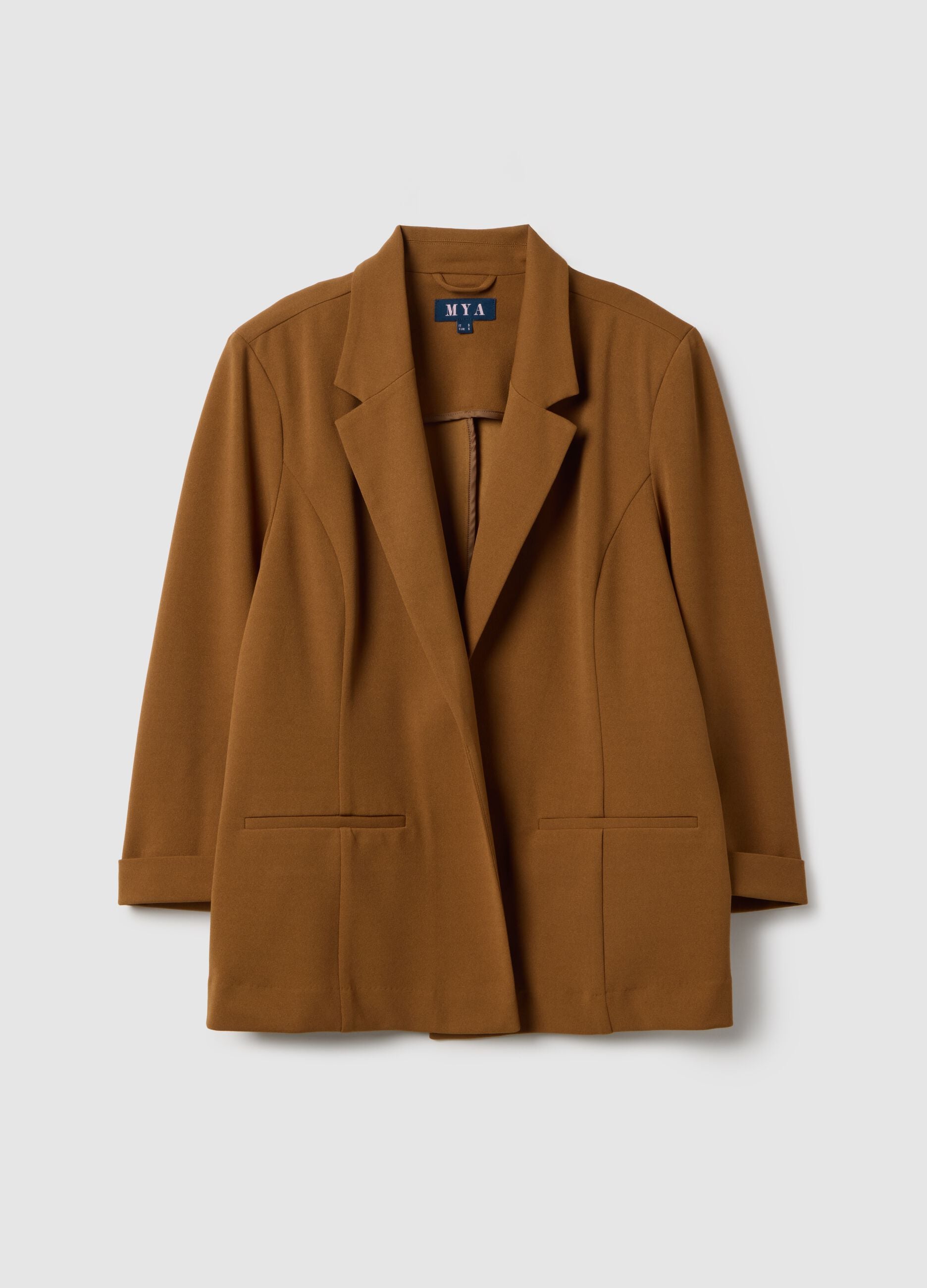 Brown Regular Fit Blazer