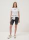 Grey stretch cotton cycling shorts_0