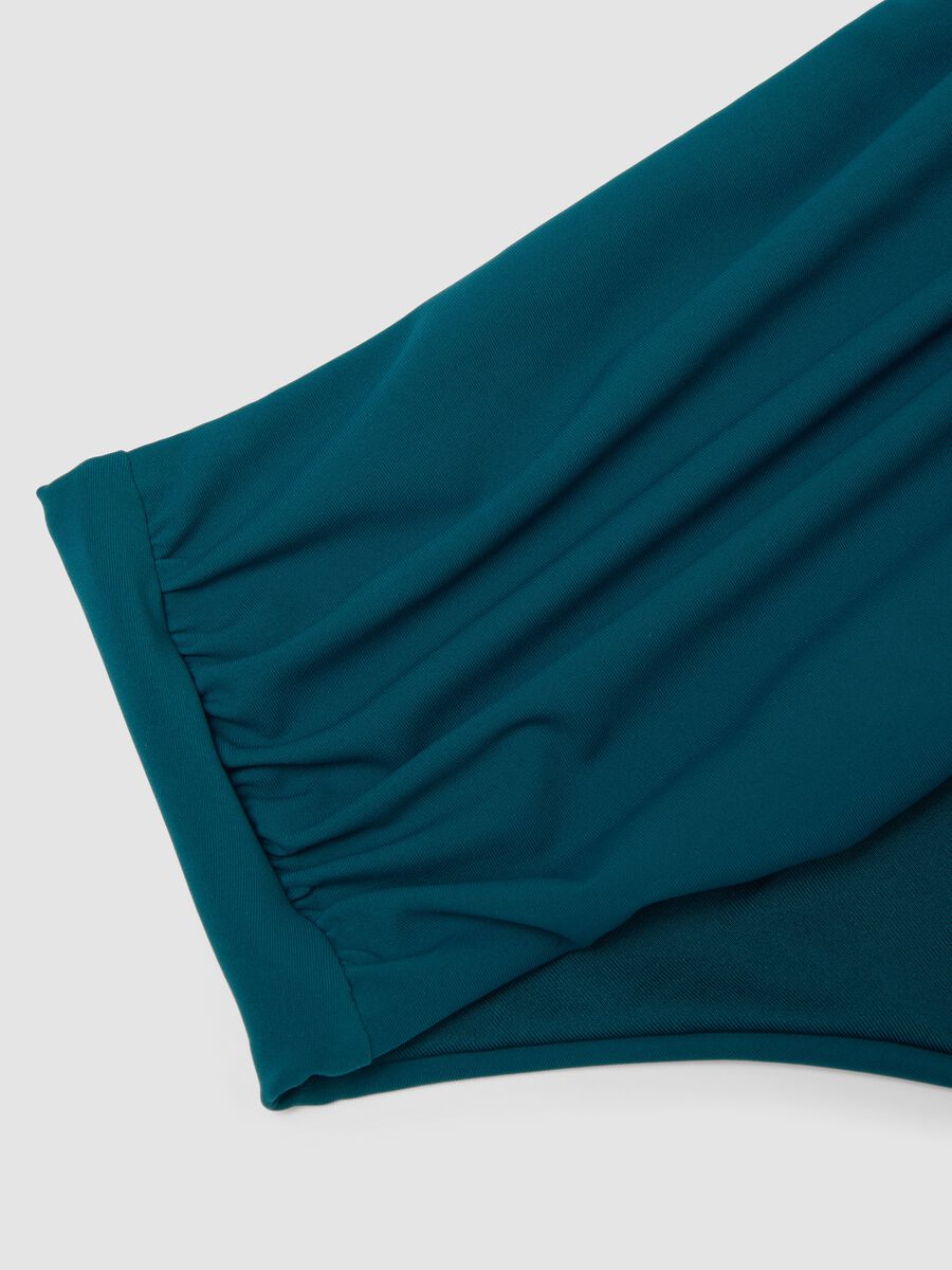 Green high-waisted stretch bikini bottoms with shaping effect_5
