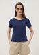 Blue pure cotton short-sleeve T-shirt_2