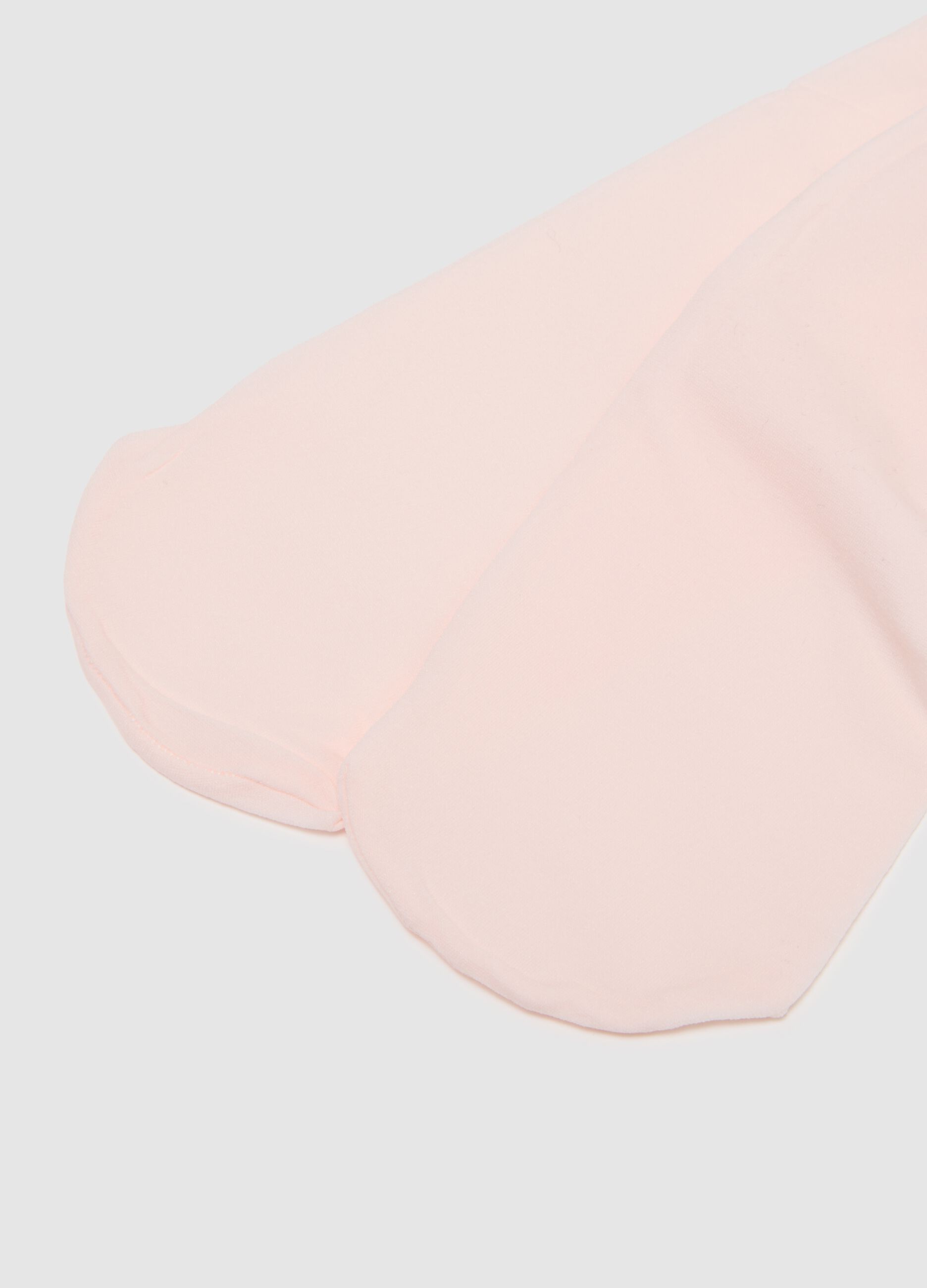 White and Pink Tights Twin Pack for Girls