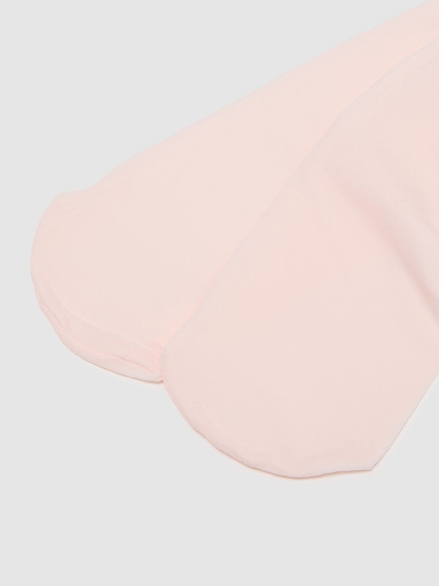 White and Pink Tights Twin Pack for Girls_1