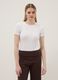 White Stretch Cotton Slim Fit Top_2