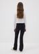 Girls&rsquo; black flared leggings in stretchy organic cotton_1
