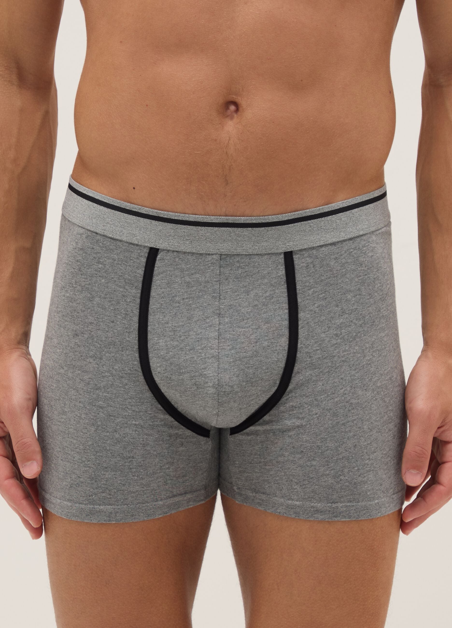 Multicolour regular-fit stretch organic cotton midi boxer 3-pack
