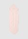Regular fit pink baby girl bathrobe in cotton blend_1