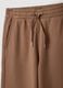 Brown culotte trousers in 100% organic cotton for girls_5
