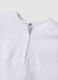 White pure cotton T-shirt for girls, regular fit with embroidery_3