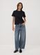 Pure cotton denim balloon-fit jeans_0