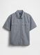 Multicoloured pure cotton check shirt_4