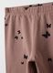 Brown stretch cotton skinny fit leggings for girls_2