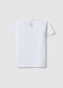 White pure cotton girl's t-shirt regular fit with teddy bear_1