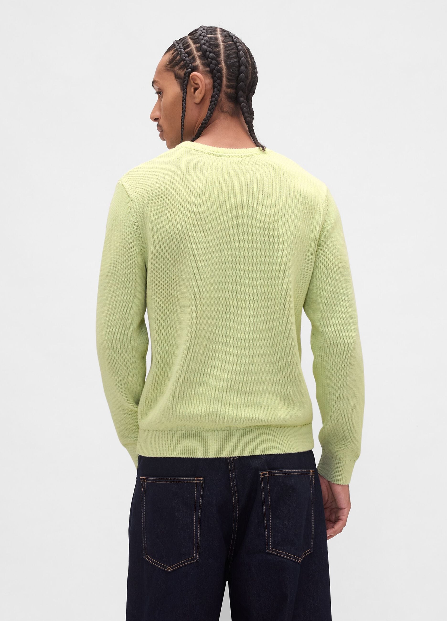 Green Cotton Pullover