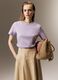 Purple pure cotton relaxed fit T-shirt_0