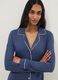 Pure blue viscose nightdress with buttons_3