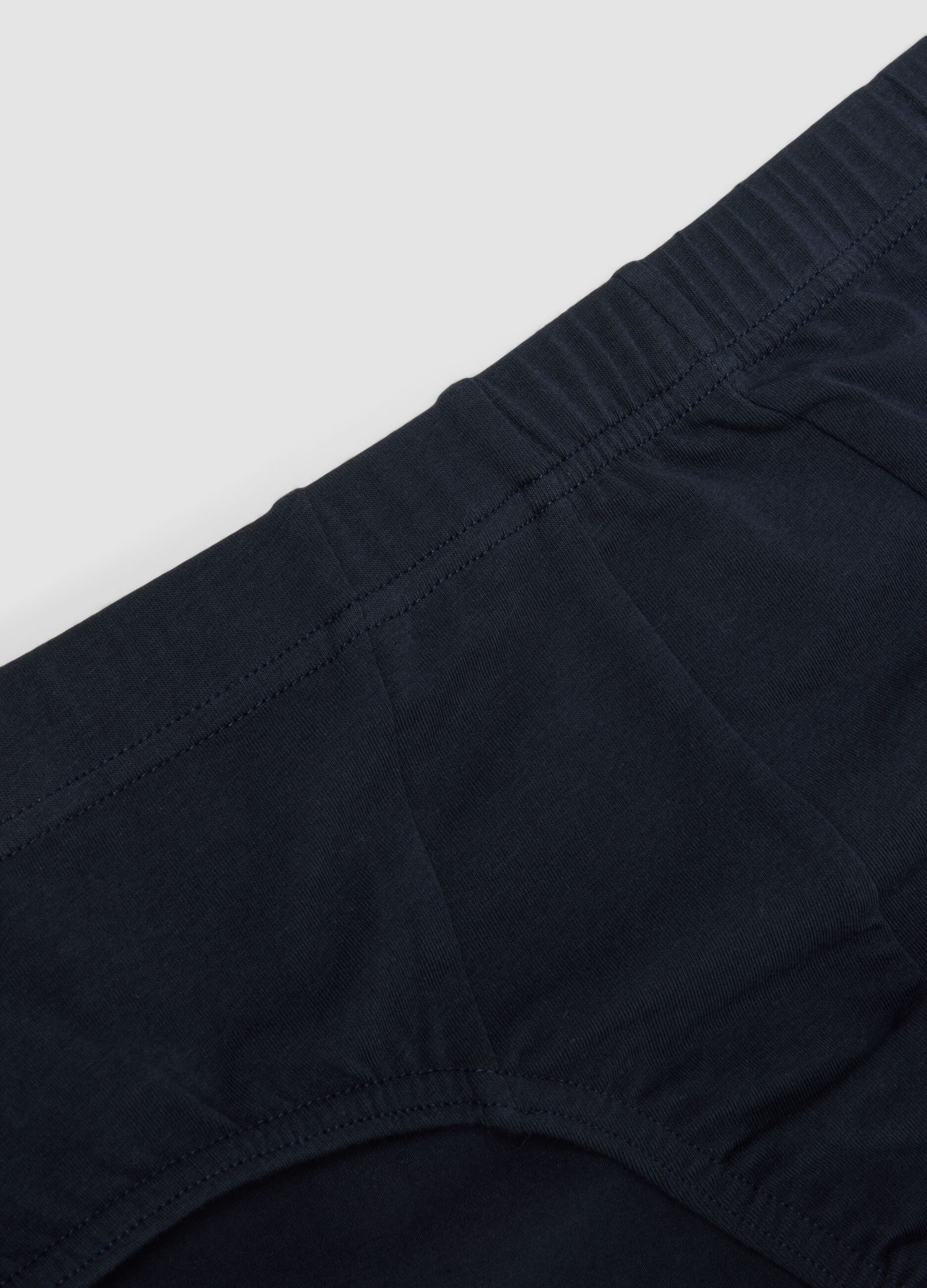 Blue organic cotton briefs