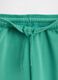 Green cotton blend trousers_4