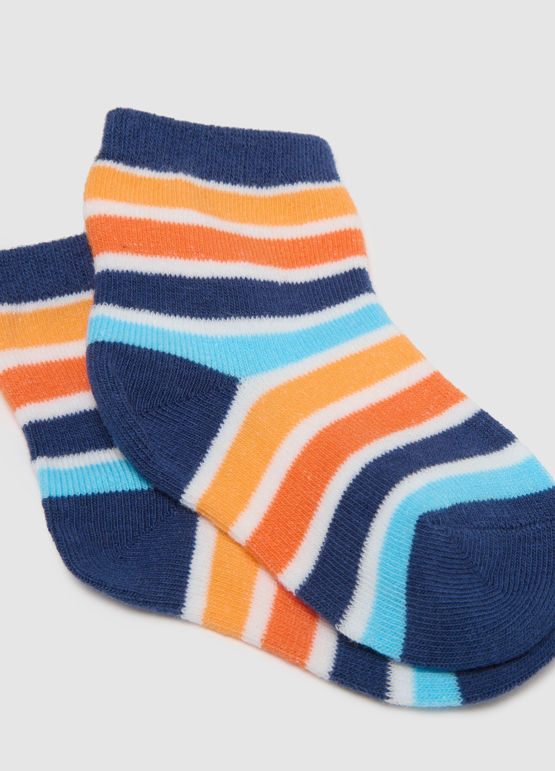 Multicolour Cotton Blend Baby Socks Tripack