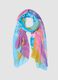 Multicolour floral print scarf_0