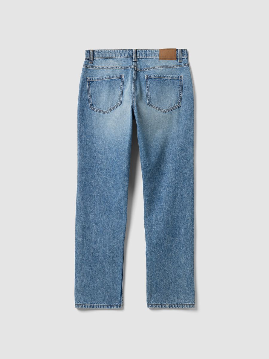 Regular-fit denim jeans in pure cotton_5