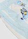 Light blue striped Bluey print swim shorts for boys_3