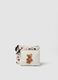 White animal-print pouch set_0