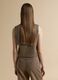 Brown stretch viscose regular-fit waistcoat_3