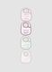 Pack of four multicolour baby bibs in organic cotton blend_0