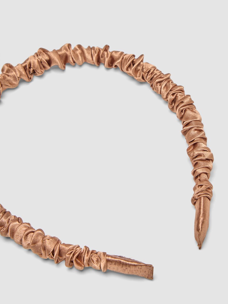 SINCERELY HAIR Mocha Satin Headband_1