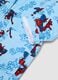 Blue pure cotton hooded MARVEL Spider-Man bathrobe for boys_2